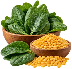 Urovenex – folic acid in spinach and dal