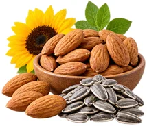Urovenex – vitamin E in almonds and sunflower seeds